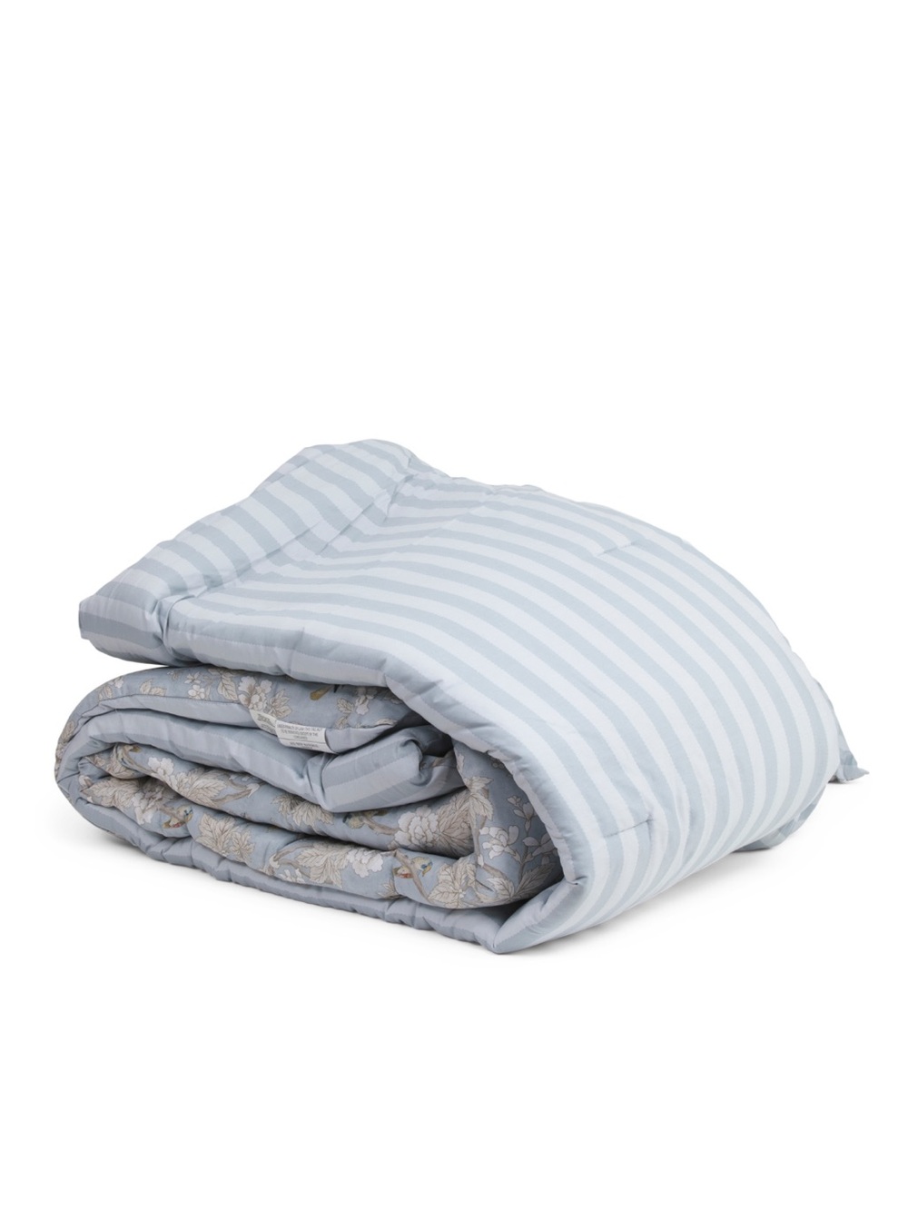 🎉LAST PIECE🎉Sanderson Blue Floral Luxury Cotton Reversible Comforter Set - Picture 10 of 10